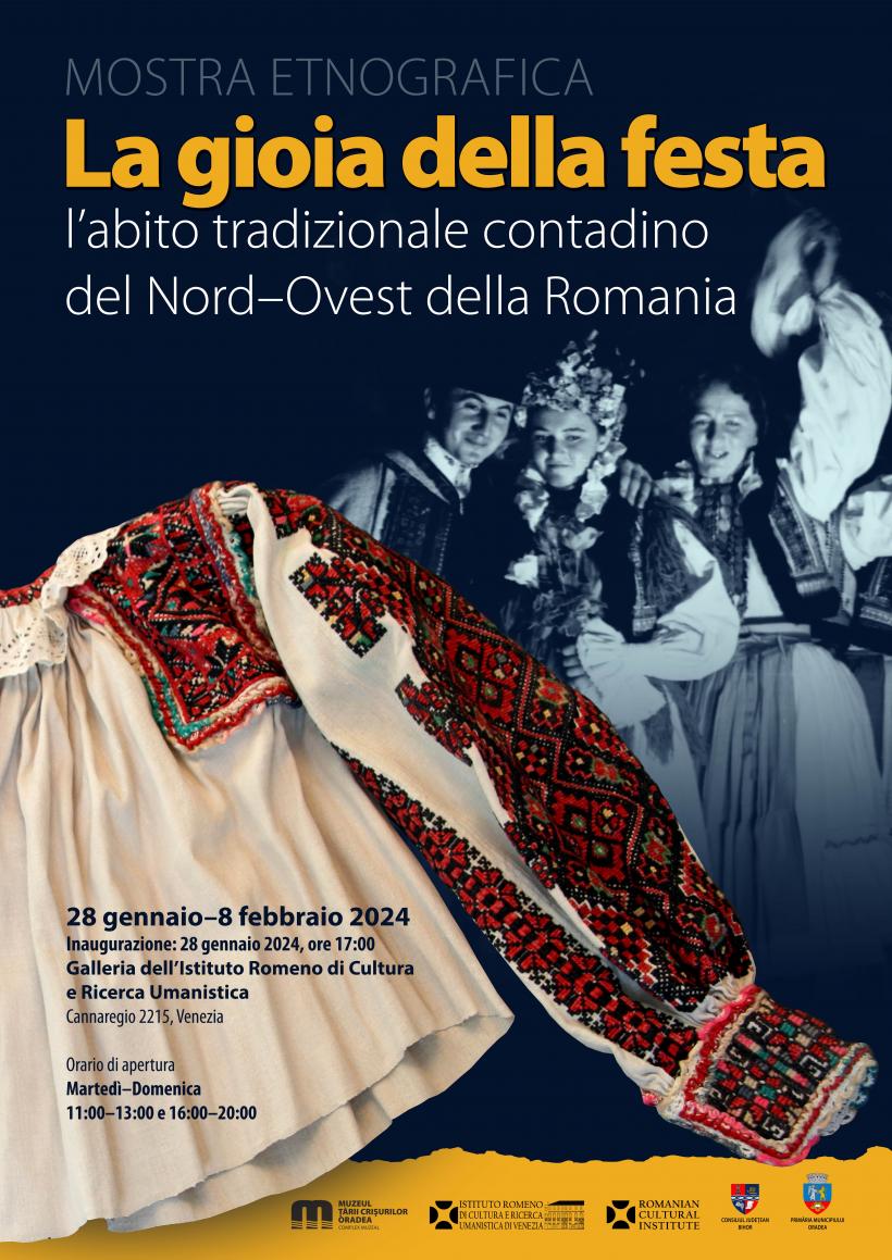 Expoziţia „Bucuria sărbătorii. Port tradiţional din Nord–Vestul României”. Galeria Institutului Român de Cultură şi Cercetare Umanistică de la Veneţia 18881506
