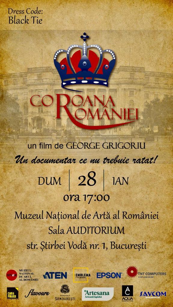 Premieră oficială film documentar „Coroana României”