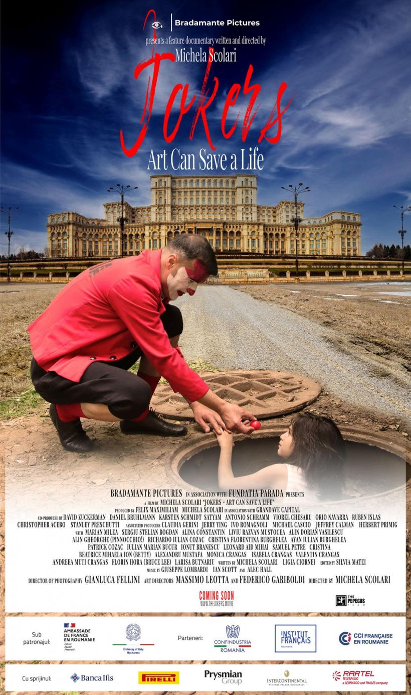 Prezentarea filmului „Jokers – Art Can Save a Life” la Cinema Elvire Popesco din București