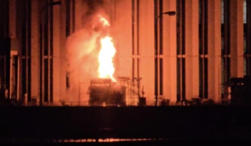 Incendiu la un transformator de la Hidrocentrala Porțile de Fier 1