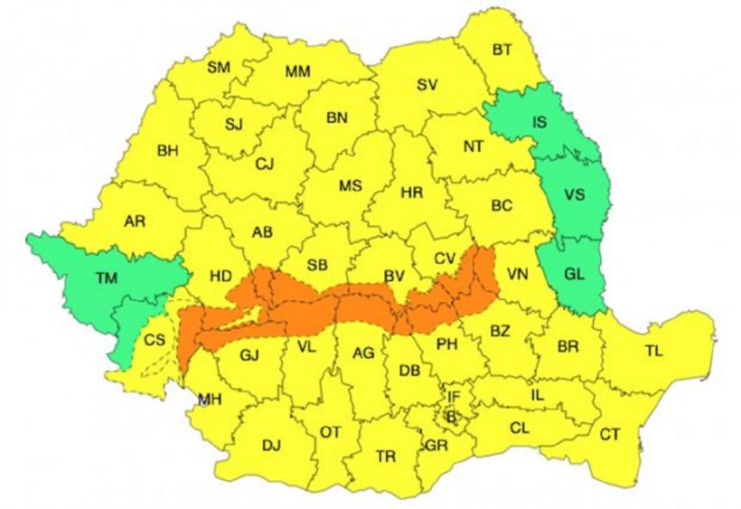 Avertizare meteo de vreme rea în România! Viscol și ninsori în aproape toată țara 18883021