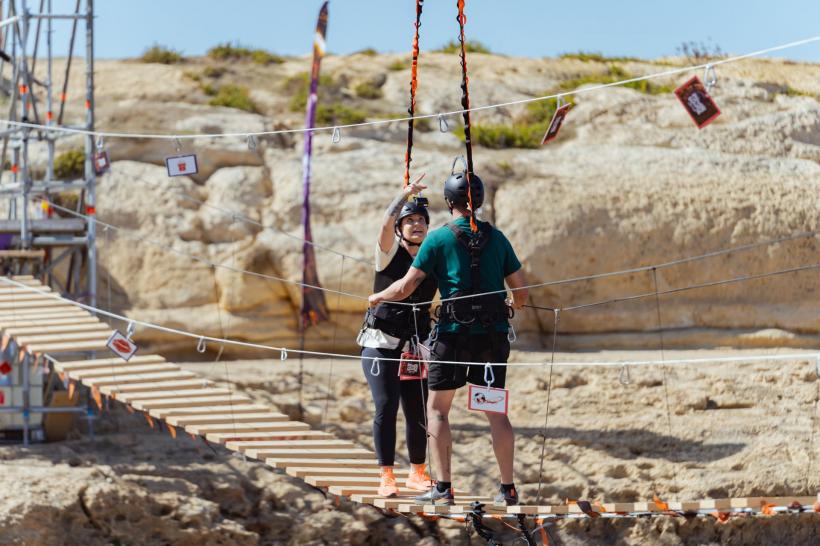 CRBL și Elena, primul cuplu propus spre eliminare la Power Couple România. Provocarea uriașă de diseară: proba podului suspendat la 30 de metri deasupra mării 18883487