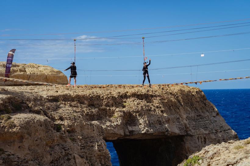 CRBL și Elena, primul cuplu propus spre eliminare la Power Couple România. Provocarea uriașă de diseară: proba podului suspendat la 30 de metri deasupra mării 18883488