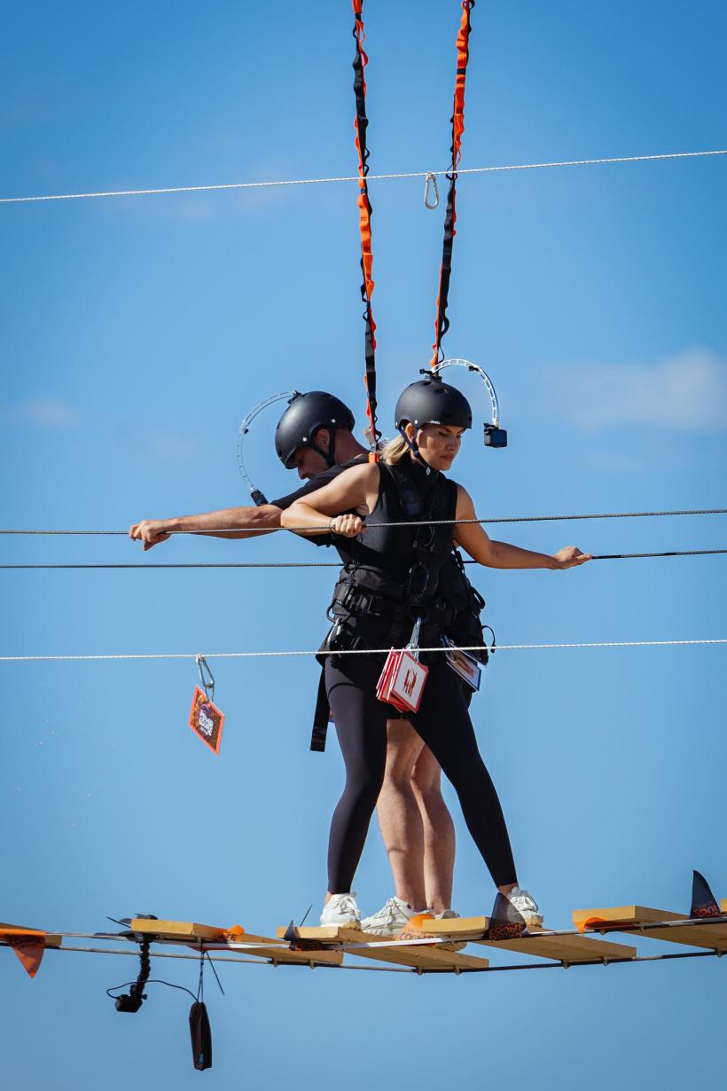 CRBL și Elena, primul cuplu propus spre eliminare la Power Couple România. Provocarea uriașă de diseară: proba podului suspendat la 30 de metri deasupra mării 18883489