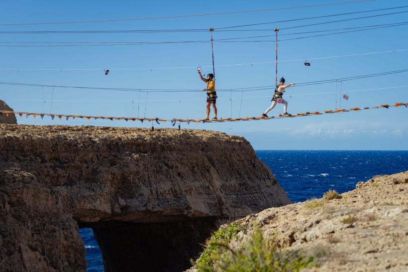 CRBL și Elena, primul cuplu propus spre eliminare la Power Couple România. Provocarea uriașă de diseară: proba podului suspendat la 30 de metri deasupra mării 18883490