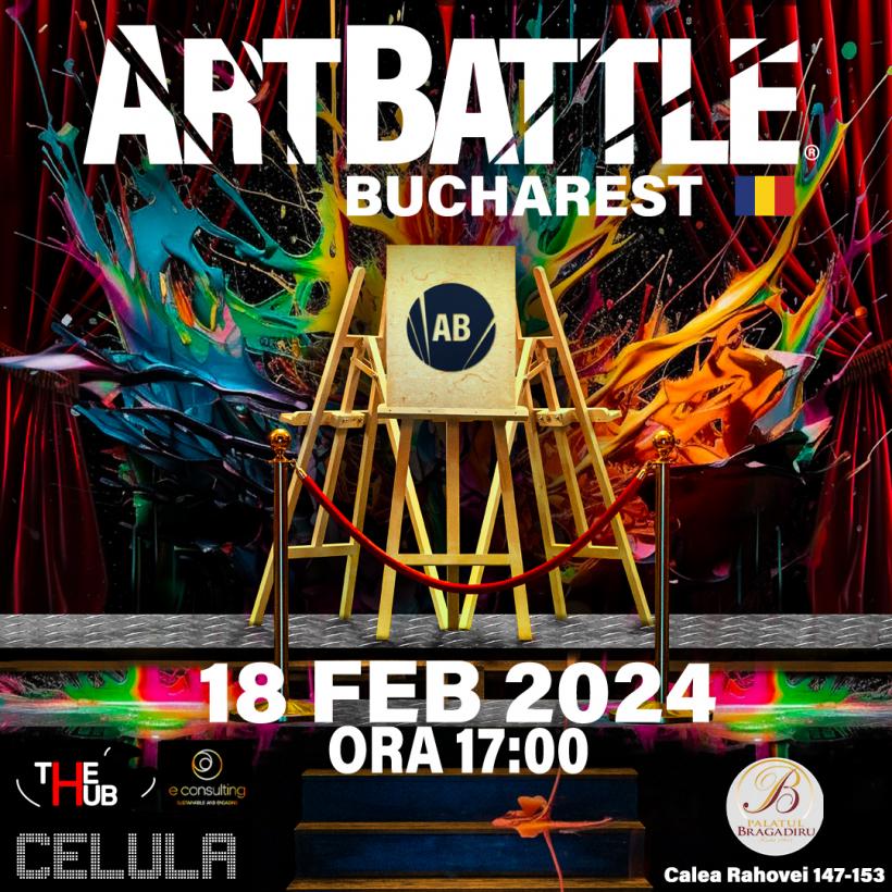 Competiția de pictură live Art Battle Bucharest, pe 18 februarie la Palatul Bragadiru 18883543