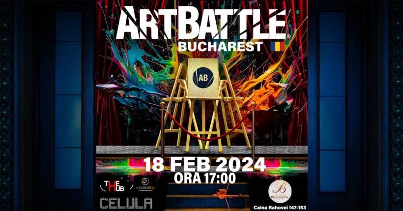 Competiția de pictură live Art Battle Bucharest, pe 18 februarie la Palatul Bragadiru 18883544