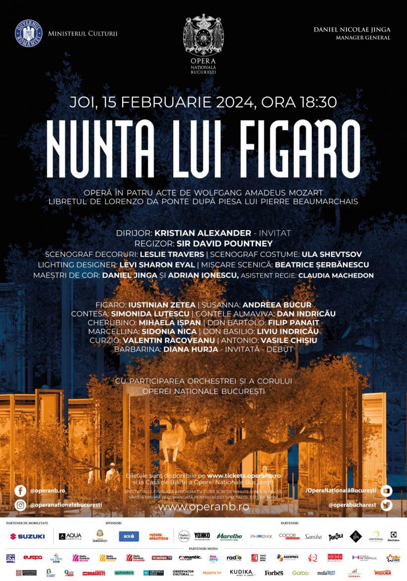 Cel mai frumos tango din lume, Nunta lui Figaro, Don Quijote și La Bohème pe scena Operei Naționale București 18883894