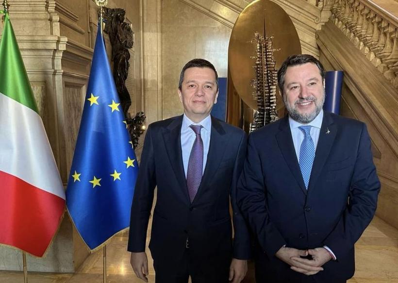 Sorin Grindeanu, întâlnire cu omologul italian, Matteo Salvini