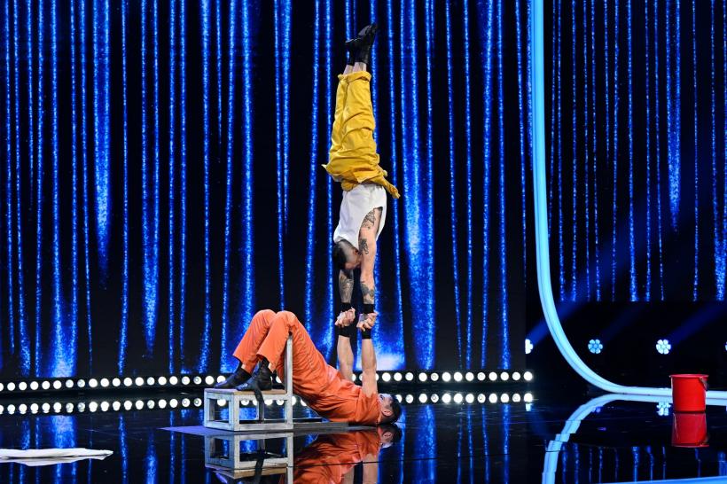 Duo Forza, număr senzațional de acrobație și forță pe scena iUmor. Delia: ,,A fost un număr fabulos!’’ 18884985