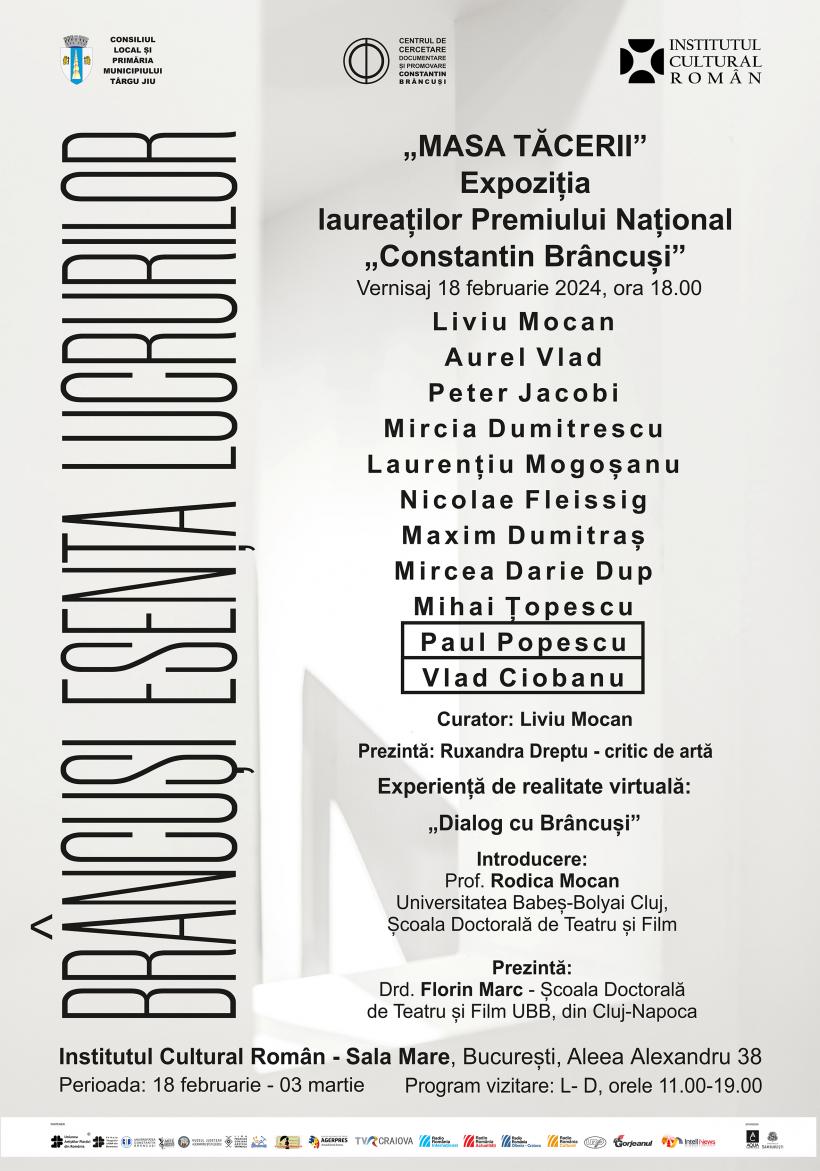 „Masa tăcerii” – expoziția laureaților Premiului Național Constantin Brâncuși organizată la Institutul Cultural Român 18884453
