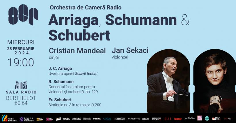Câștigător al premiului I la Concursul „J. Brahms” – Austria:  violoncelistul JAN SEKACI invitat la Sala Radio
