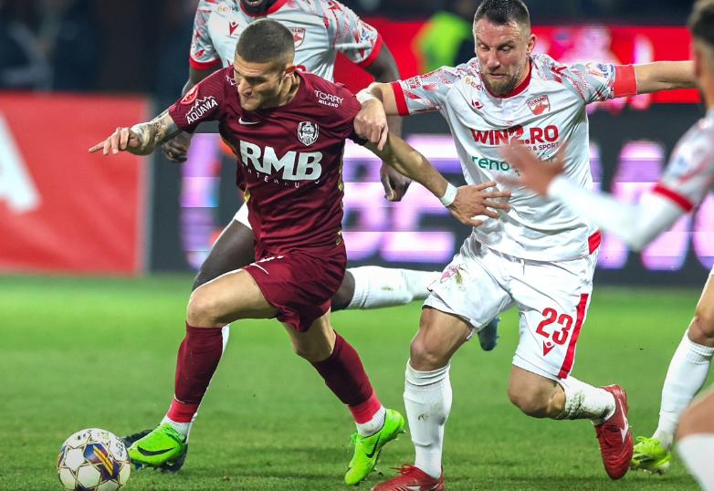 Recital de goluri în Gruia: CFR Cluj a bătut Dinamo cu 4-0