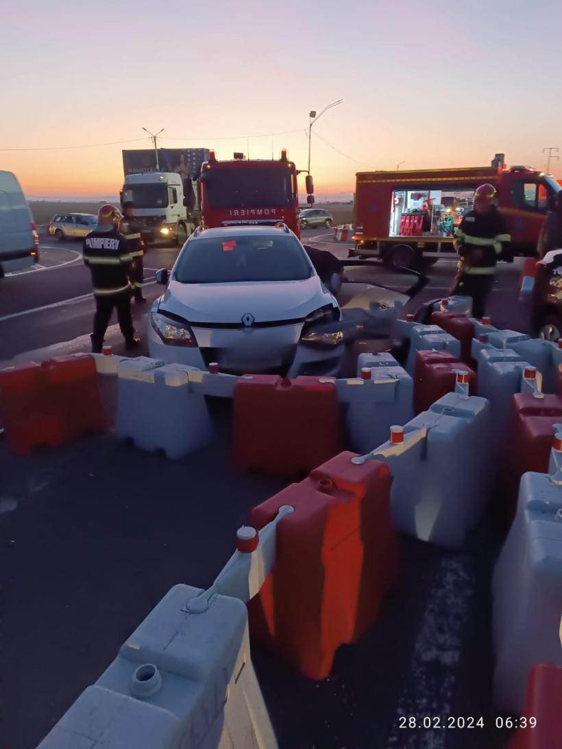 Trafic restricționat pe DN1, în Prahova, din cauza unui accident cu trei mașini 18886852