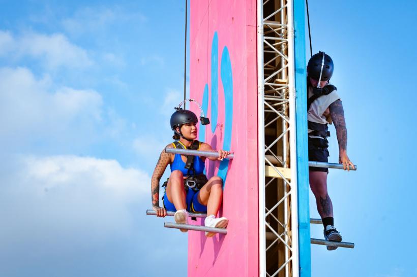 Lino Golden și Delia, propuși spre eliminare ieri seară, la Power Couple România. Probă spectaculoasă de escaladă, înainte de votul care decide cine părăsește concursul 18886919