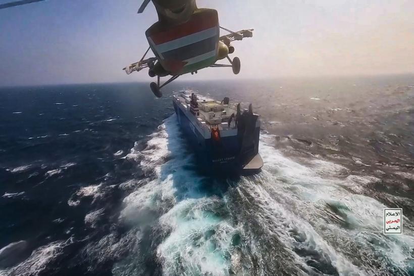 O navă militară italiană a doborât o dronă în Marea Roșie