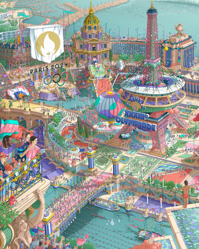 Cum arată afișele oficiale pentru JO Paris 2024: tentă suprarealistă și obsesie pentru detalii 18887833