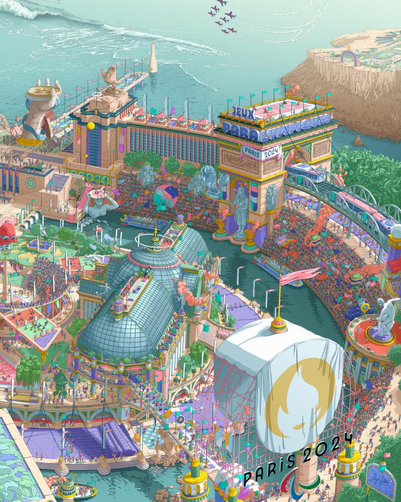 Cum arată afișele oficiale pentru JO Paris 2024: tentă suprarealistă și obsesie pentru detalii 18887834