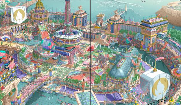 Cum arată afișele oficiale pentru JO Paris 2024: tentă suprarealistă și obsesie pentru detalii 18887835