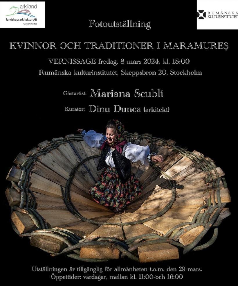 Expoziția „Tradiții și chipuri de femei în Maramureș‟, vernisată la Stockholm de Ziua Internaționala a Femeii