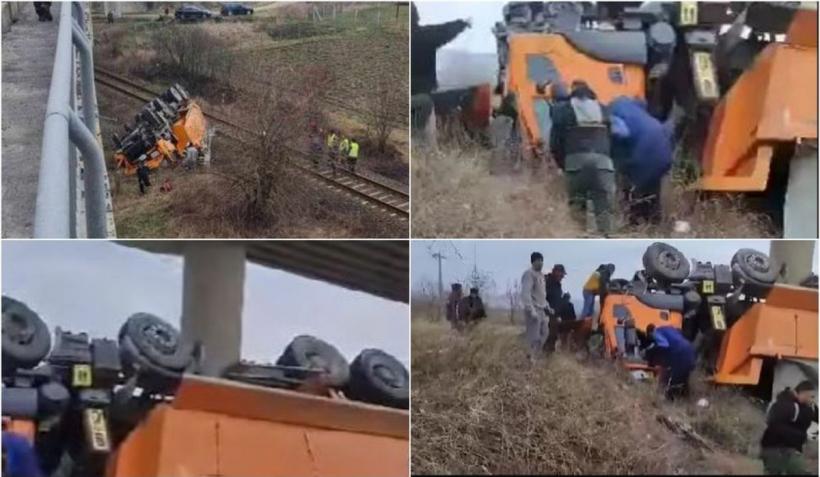 Traficul rutier și feroviar s-au reluat între Sibiu și Brașov după 3 ore de la accidentul cu 3 morți