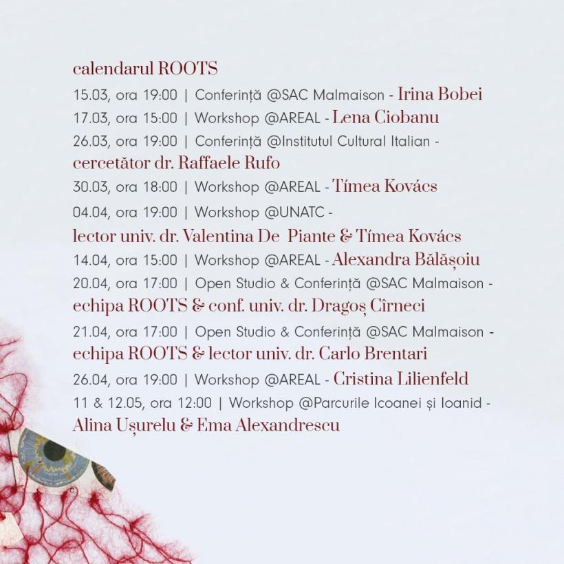 Proiectul cultural ROOTS propune în luna martie patru evenimente cu acces liber pentru studenți, în București 18889610