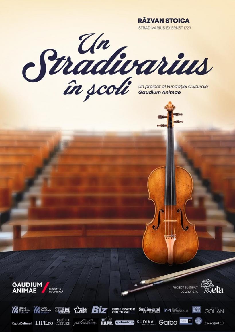 „Un Stradivarius în școli”, un proiect al Fundației Culturale Gaudium Animae, își propune să aducă muzica clasică în fața publicului tânăr