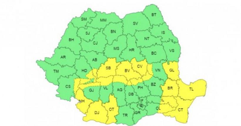 Avertizare meteo ANM imediată! Cod galben de viscol, ploi și vânt puternic în jumătate de țară. Lista zonelor afectate 18890969