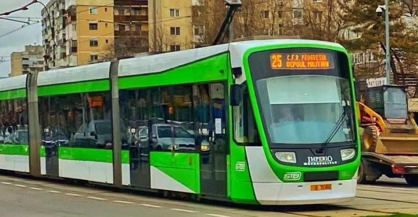 Circulația pe linia 25 a tramvaiului revine de astăzi pe ambele sensuri pe bulevardul Timișoara
