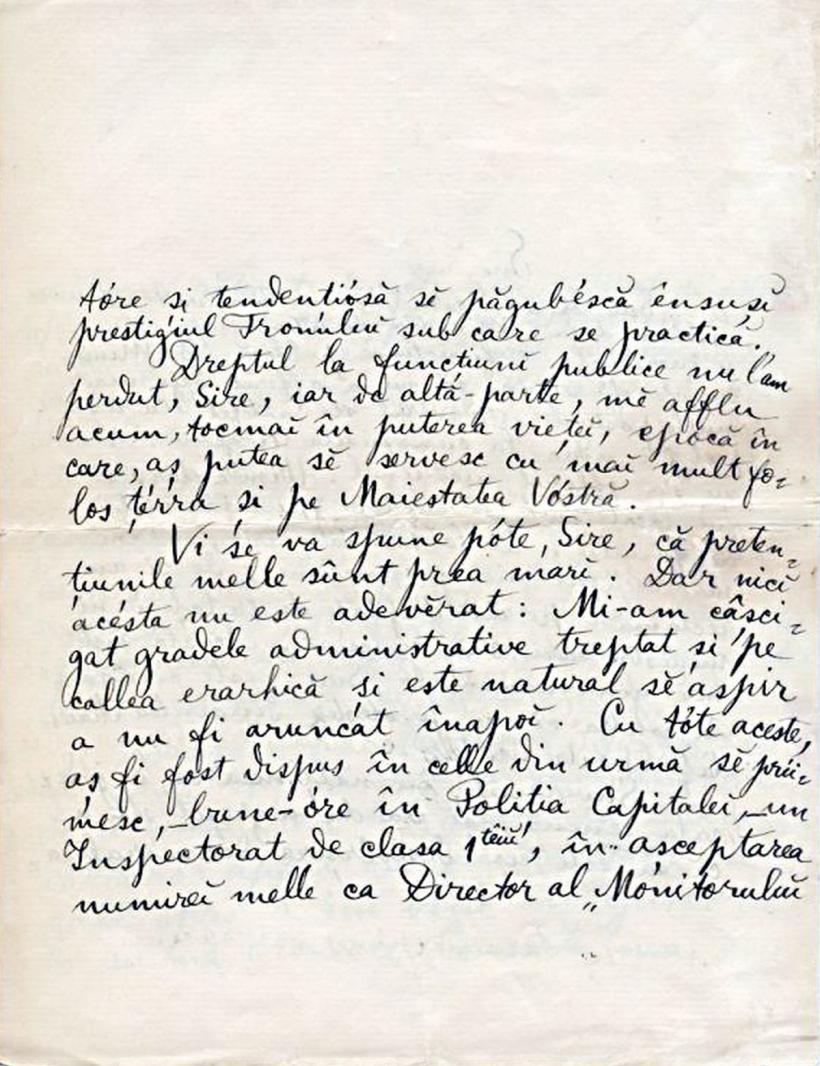 Macedonski și scrisorile în care-i implora regelui Carol I bani și sinecuri 18891207