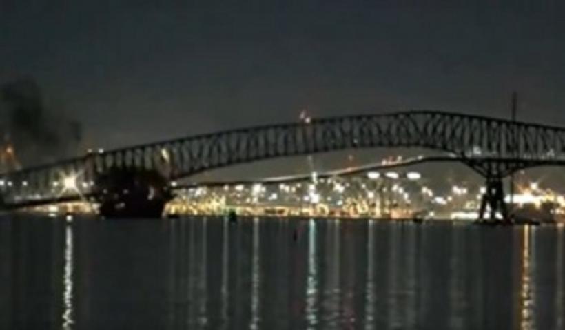 Imaginile dezastrului: Podul Francis Scott Key din Baltimore s-a prăbușit, după ce a fost lovit de o navă  18891284