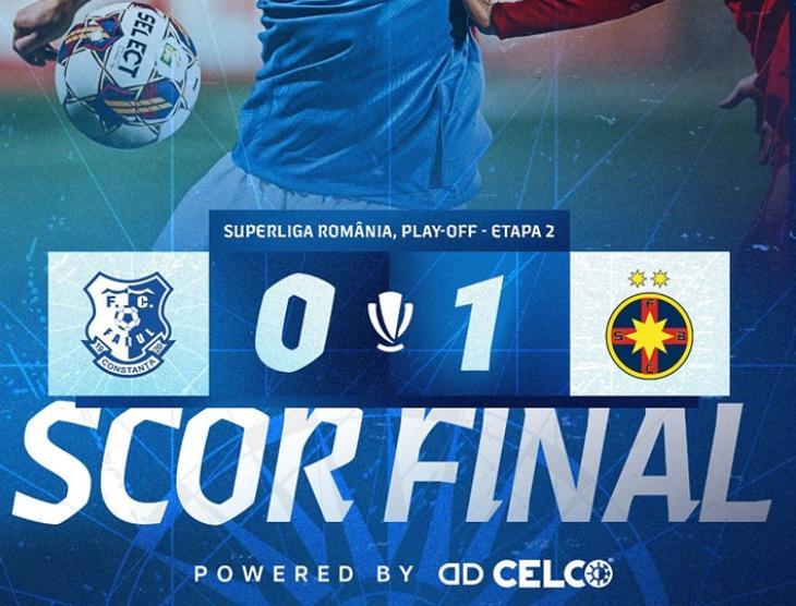 Farul Constanța-FCSB, 0-1, în play-off-ul Superligii