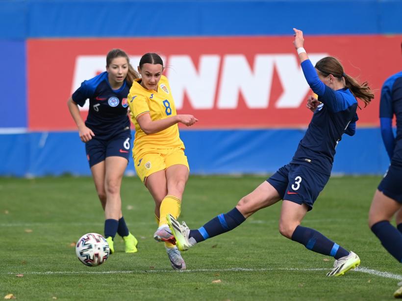 Naționala de fotbal feminin U19 a pierdut primul meci la turneul de calificare pentru Europene