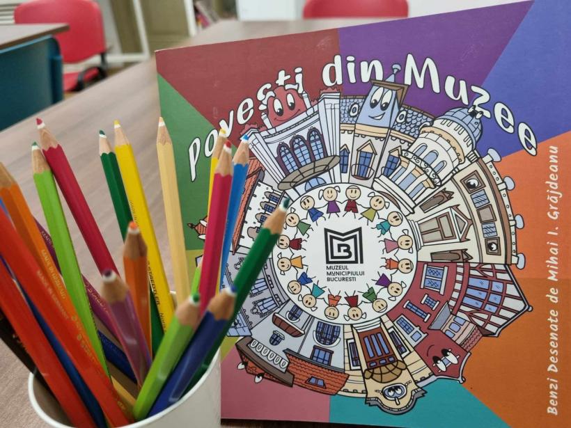 Palatul Suțu găzduiește lansarea volumului  „Povești din muzee. Carte de colorat în benzi desenate”