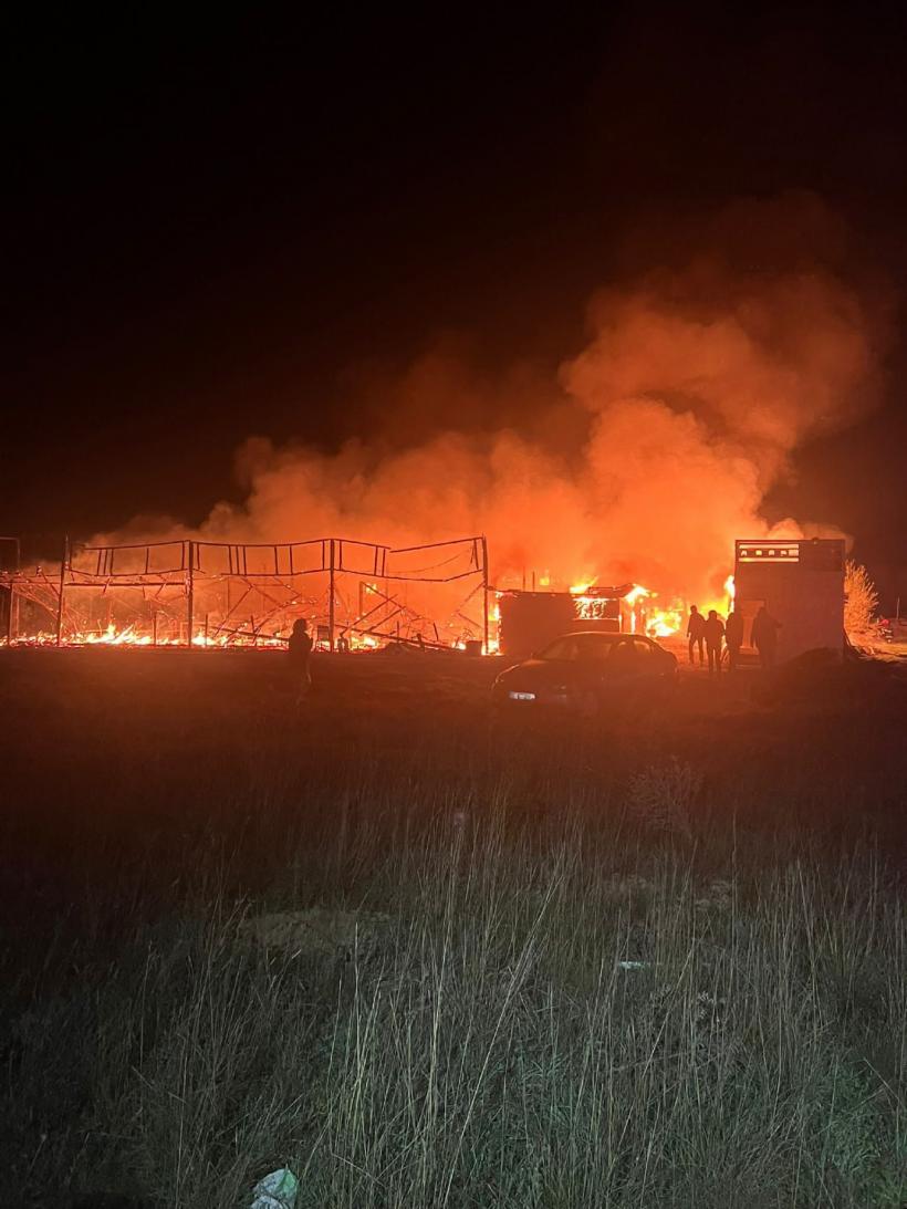 Incendiu puternic pe plaja din Corbu 18893062