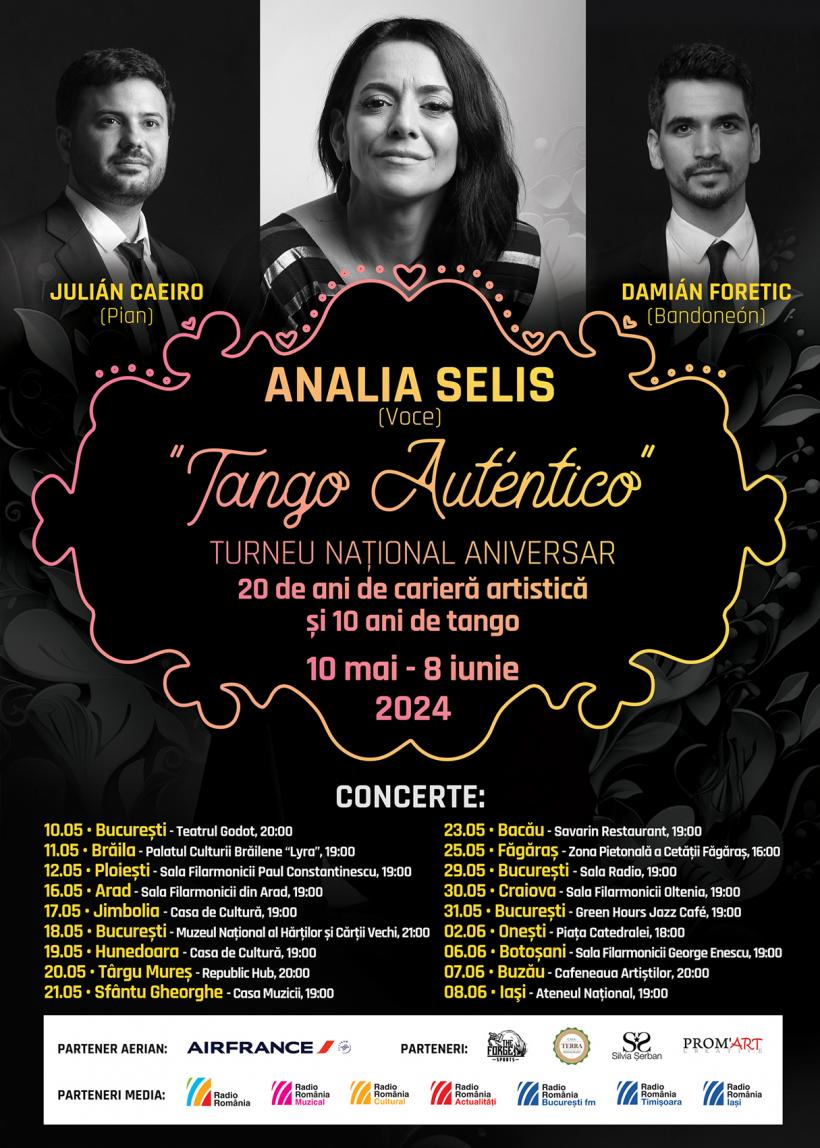 ANALIA SELIS prezintă:  „TANGO AUTÉNTICO” - TURNEU NAȚIONAL ANIVERSAR. 20 de ani de carieră artistică și 10 ani de tango 18892881