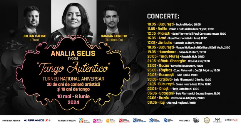 ANALIA SELIS prezintă:  „TANGO AUTÉNTICO” - TURNEU NAȚIONAL ANIVERSAR. 20 de ani de carieră artistică și 10 ani de tango 18892882