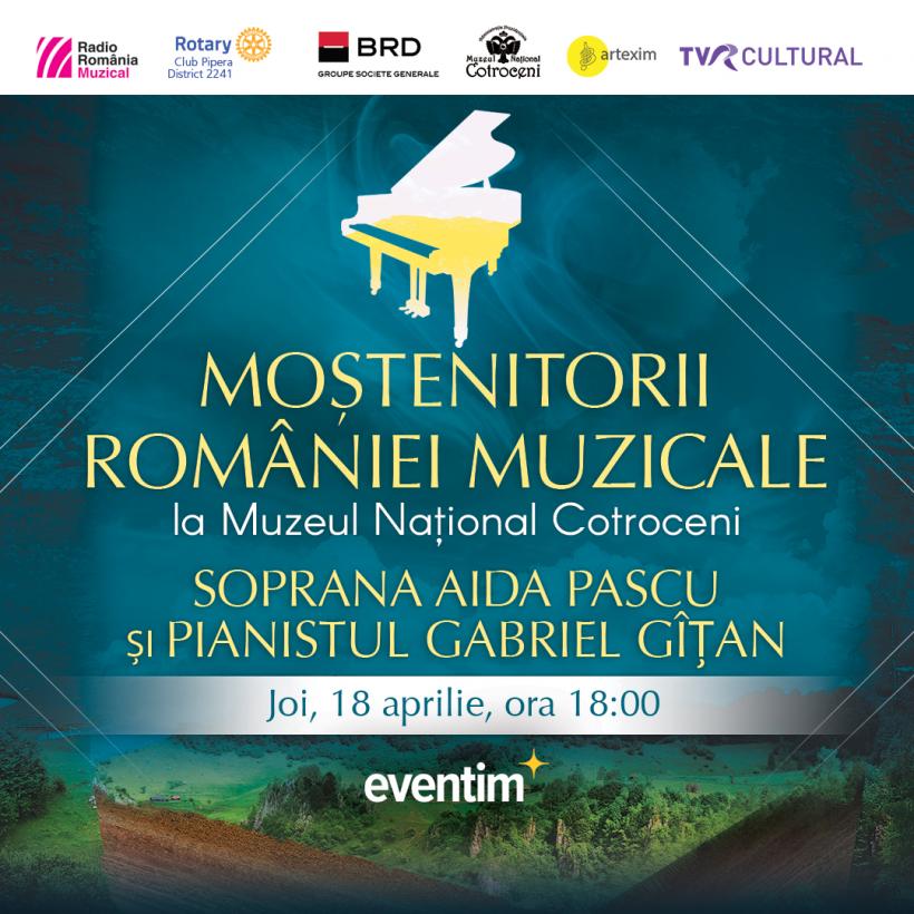 “Moștenitorii României muzicale”: recital-eveniment susținut de soprana Aida Pascu, ‘Young artist of the year’ la Gala premiilor ICMA 2024, și pianistul Gabriel Gîțan