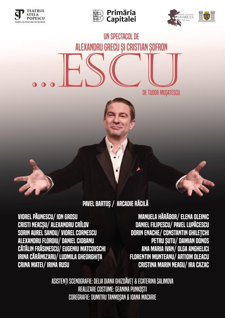 Pavel Bartoş în ...Escu de Tudor Mușatescu în premieră la Teatrul Stela Popescu 18893433