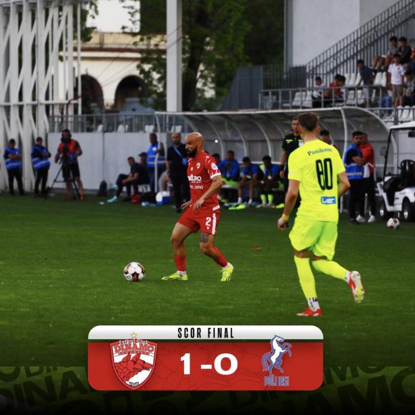 Victorie pentru Dinamo în prelungirea meciului cu Poli Iași
