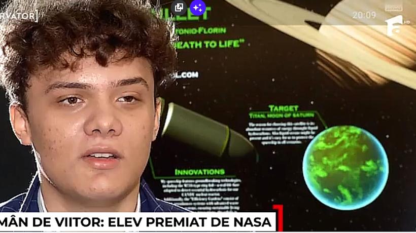 Performanța unui elev român. Adolescentul a fost premiat de NASA pentru proiectul unei stații spațiale cu 10.000 de oameni