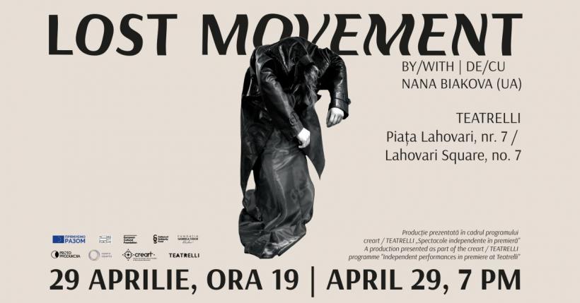 Premieră la TEATRELLI, de Ziua Internațională a Dansului: Lost Movement – un performance de Nana Biakova (Ucraina) 18894858