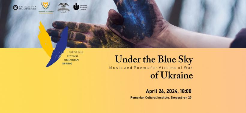 „Sub cerul albastru al Ucrainei‟, recital de poezie și pian la ICR Stockholm,  în cadrul Festivalului European Primăvara Ucraineană 18895779