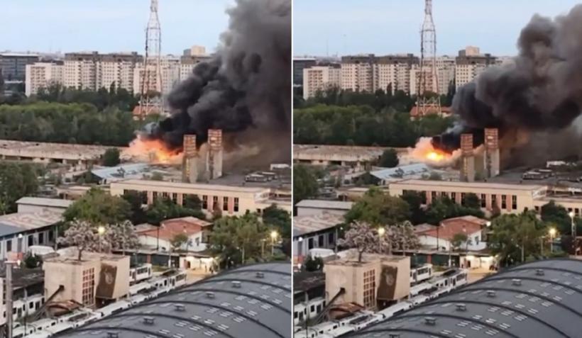 Fumul degajat de incendiul devastator din Bucureşti este toxic! "Ne confruntăm cu un incident grav. Recomandăm cetățenilor să rămână în interior" 18896474