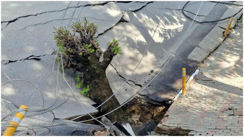 Firmele „de casă” ale președintelui CJ Prahova, bune de plată pentru pagubele de la Slănic. Urmează un lung șir de procese pentru strada prăbușită 18896782