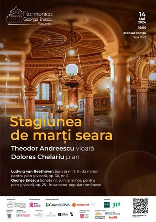 Recital cameral: violonistul Theodor Andreescu și pianista Dolores Chelariu în Stagiunea de marți seara la Ateneul Român 18897932