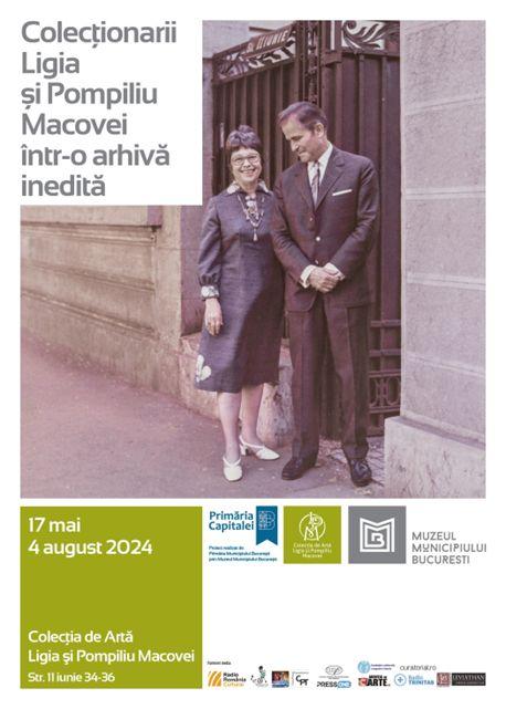 Medalion expozițional dedicat colecționarilor Ligia și Pompiliu Macovei la Muzeul Municipiului București
