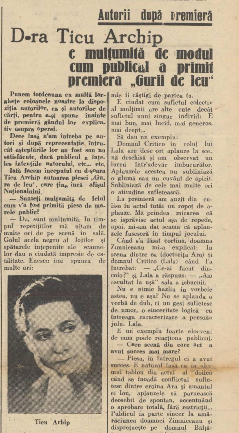 Ticu Archip, scriitoarea matematiciană care și-a pus viața sub pecetea tainei 18898539