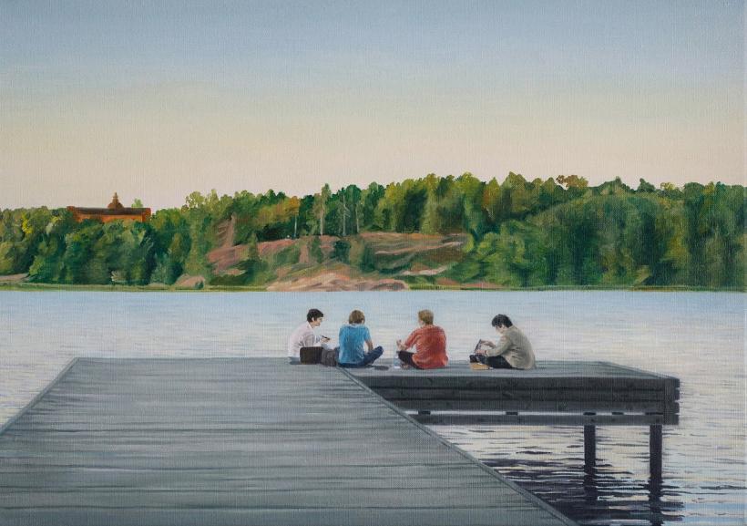 Expoziția Conversații a artistei vizuale Maria Bordeanu, vernisată la ICR Stockholm 18898831