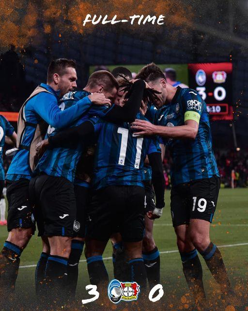 Atalanta Bergamo scrie istorie! Noua campioană a UEFA Europa League a învins-o pe Bayer Leverkusen după un hat trick al lui Lookman